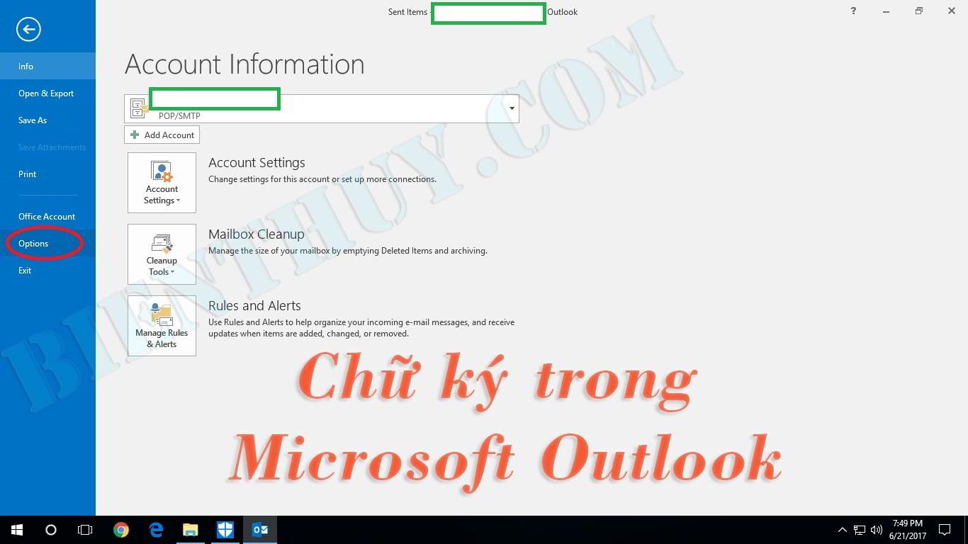 Cách thêm chữ ký và tạo danh sách mail trong outlook 2019